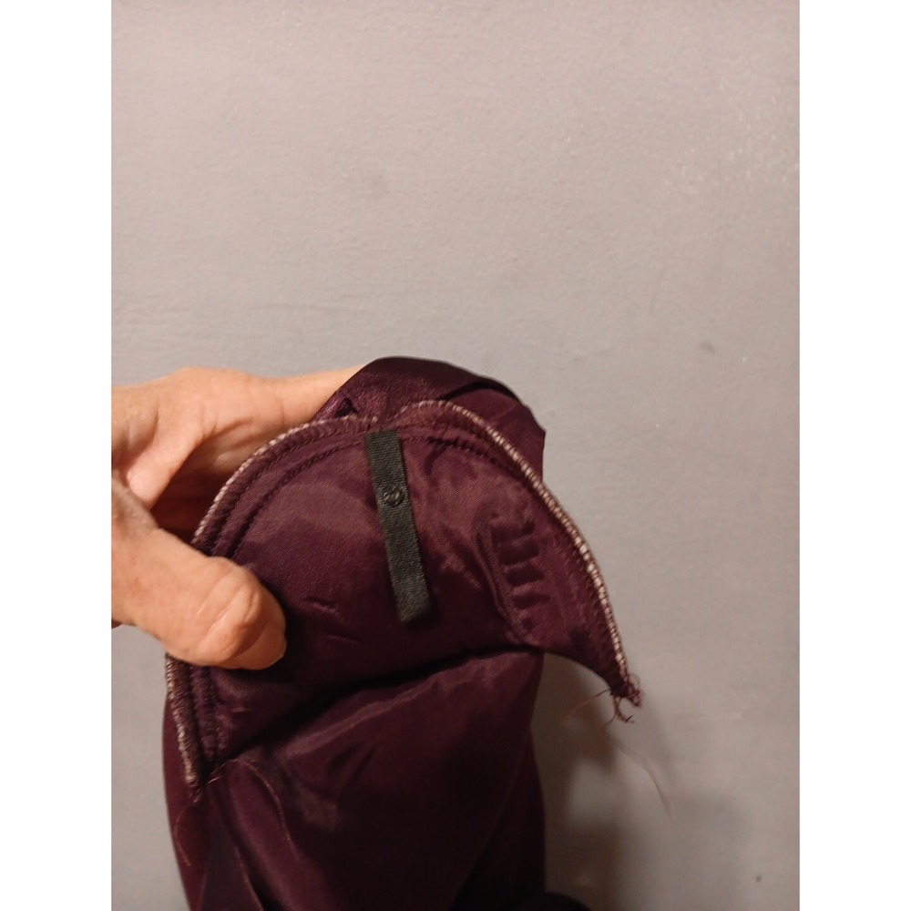 Talbots Womens Size 12 Maroon Formal Coquette Minimalist Dress Shoulder Pads - Picture 12 of 16